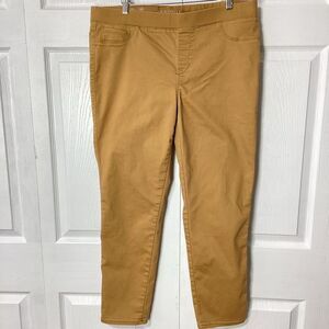 Sound Style Lucy Pull On Legging Pants Platinum Stretch Size XL Tan